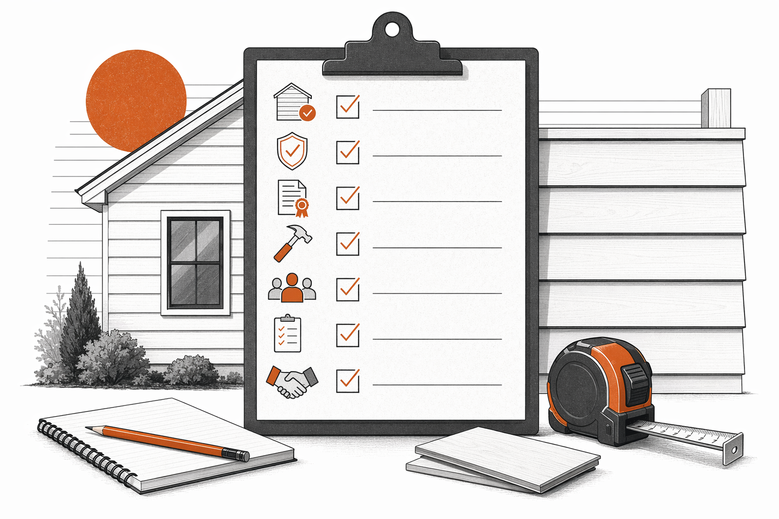 Illustration for Siding Contractor Vetting Checklist