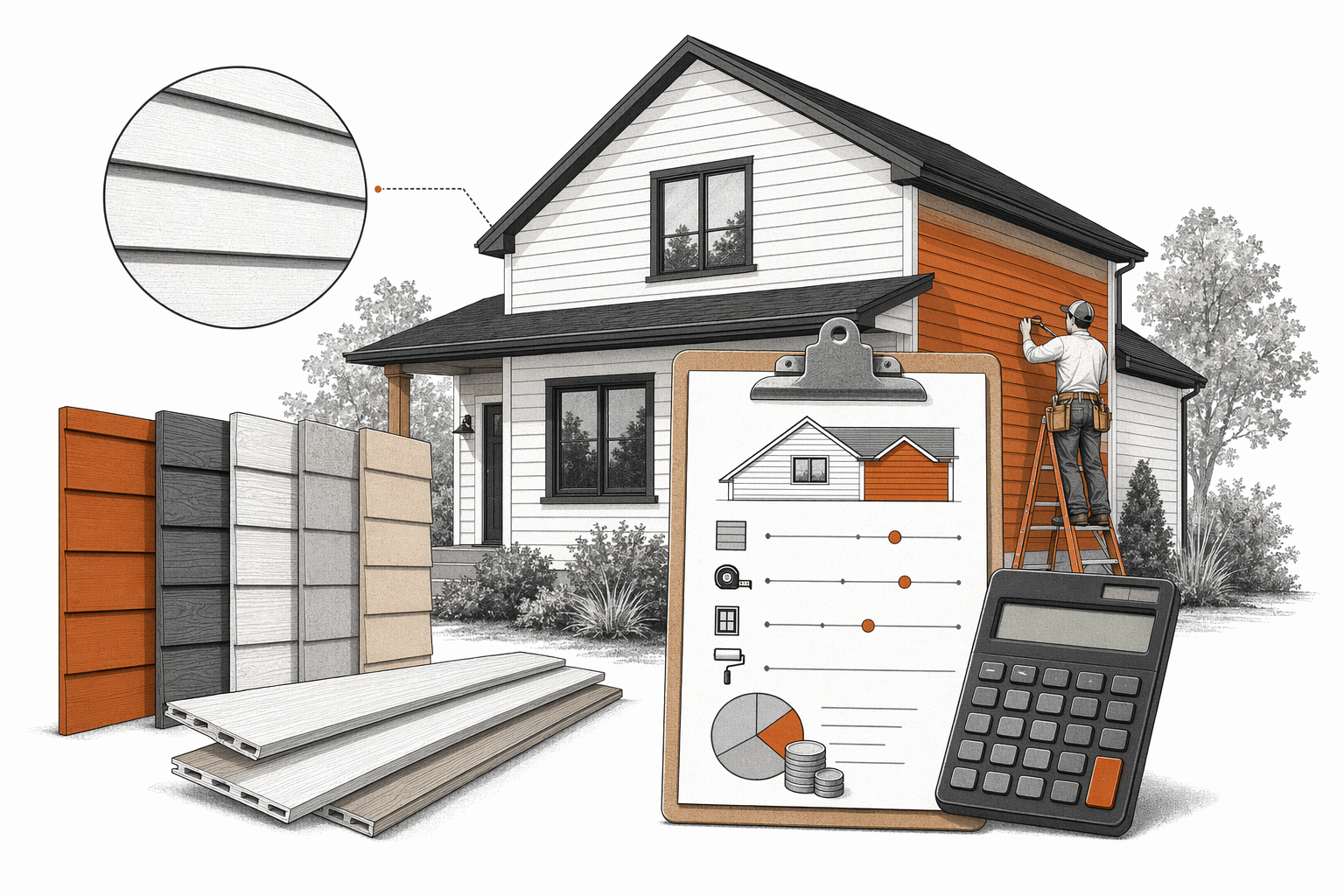 Illustration for How Much Does New Siding Cost?