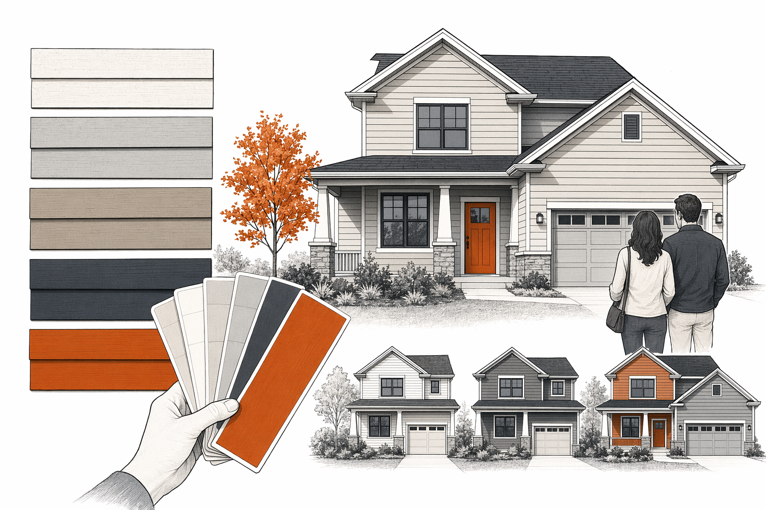 Illustration for Choosing Siding Colors That Help Resale