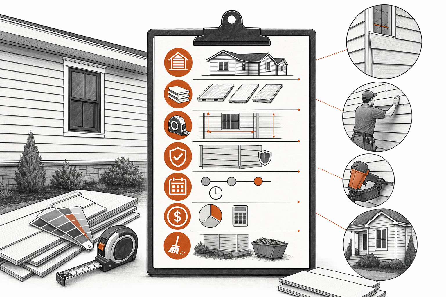 Illustration for What a siding contract should include