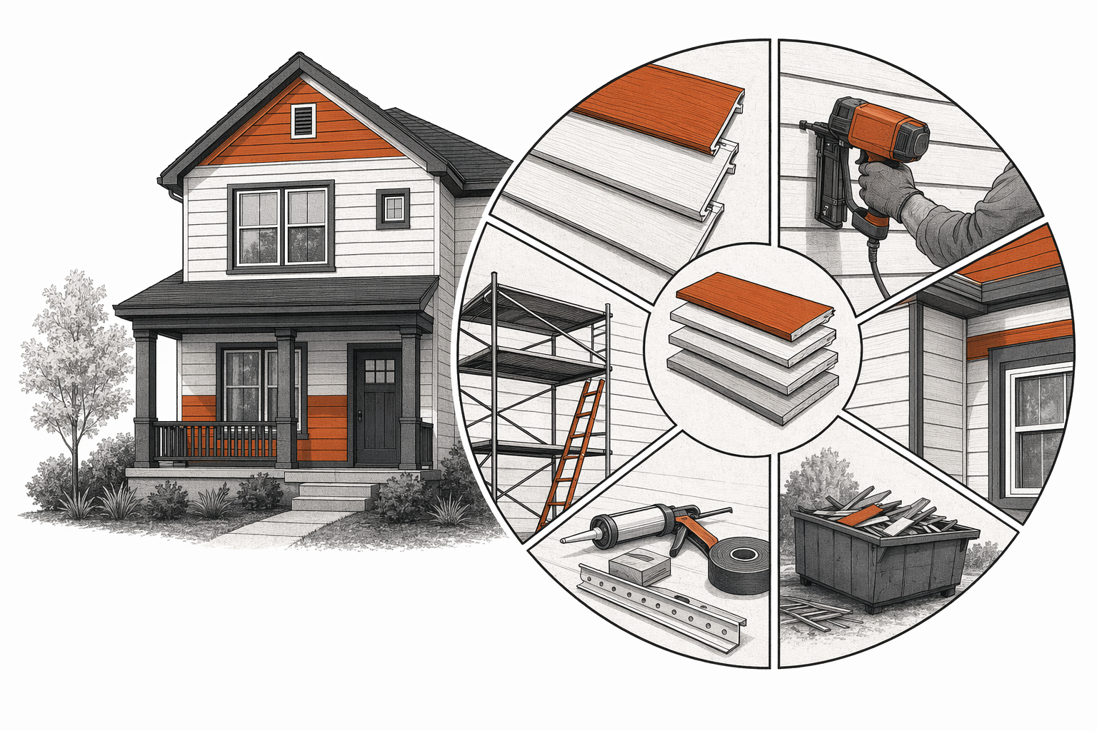 Illustration for Where your siding budget actually goes