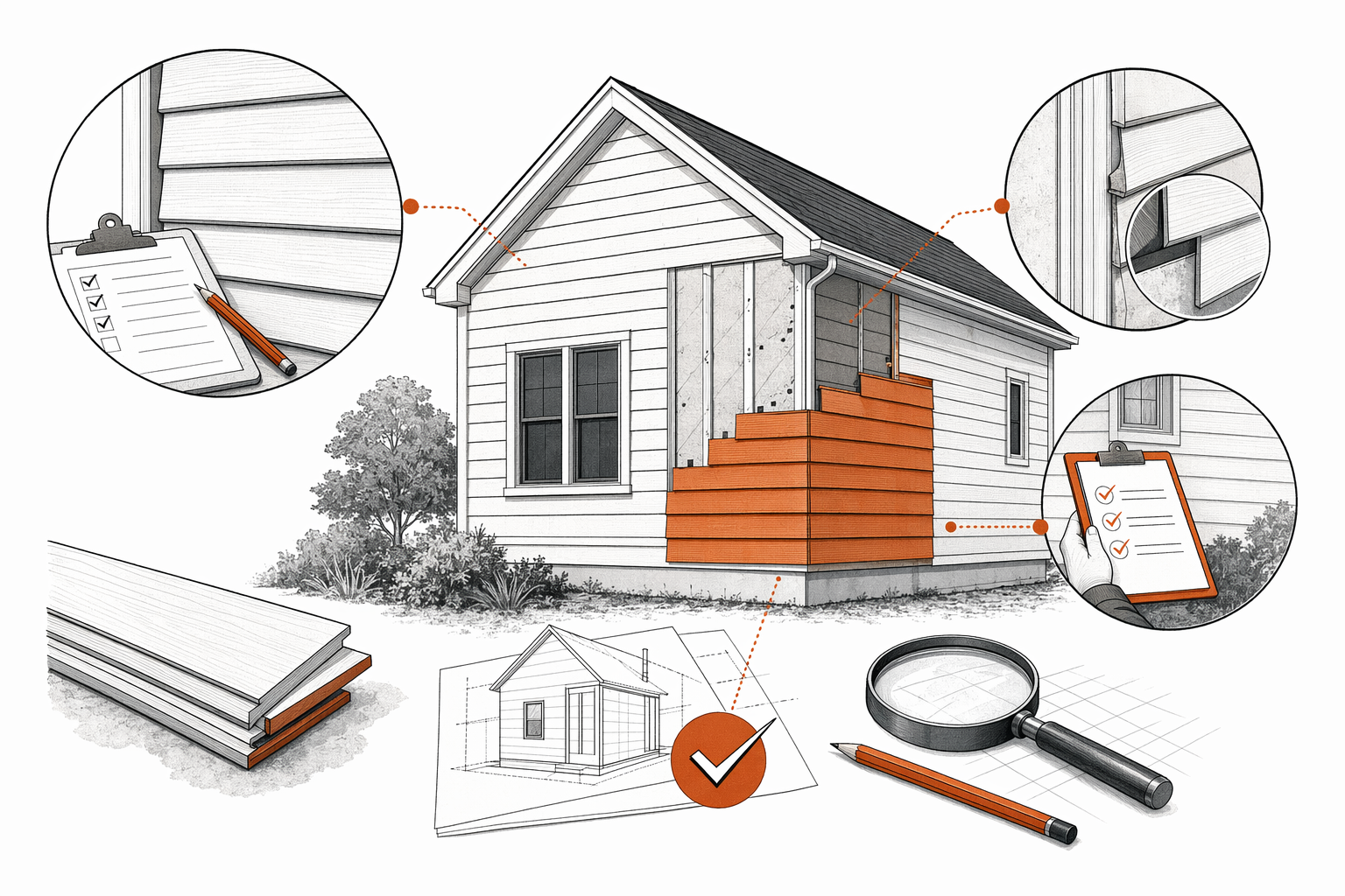 Illustration for Siding permits & inspections explained