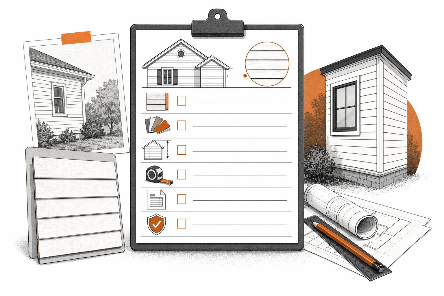 Illustration for Siding Project Planning Checklist
